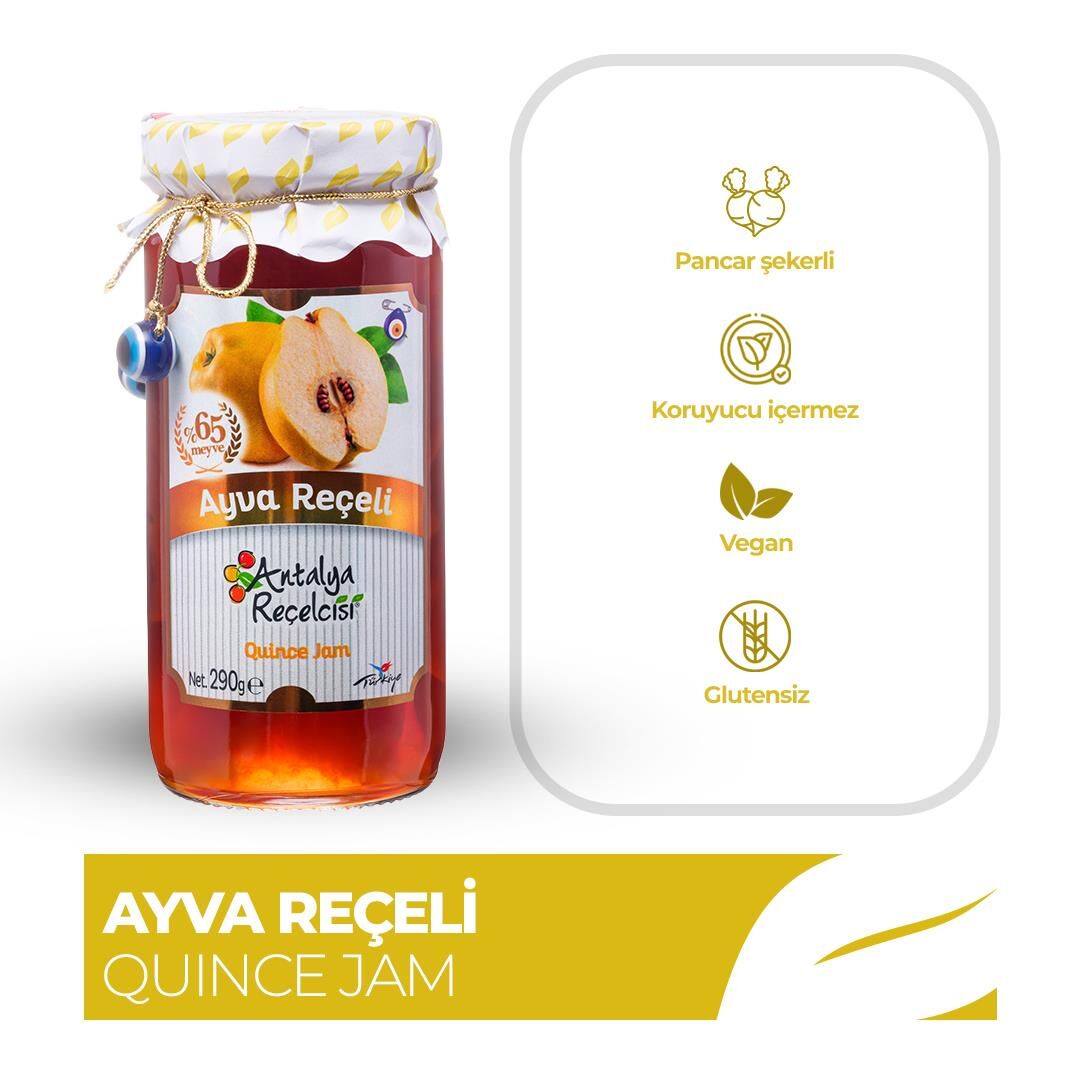 Antalya Reçelcisi Ayva Reçeli 290g Gurme Serisi