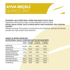 Antalya Reçelcisi Ayva Reçeli 290g Gurme Serisi