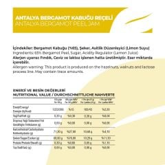 Antalya Reçelcisi Bergamot Kabuğu 290g Gurme Serisi