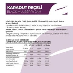 Antalya Reçelcisi Karadut Reçeli 290g Gurme Serisi