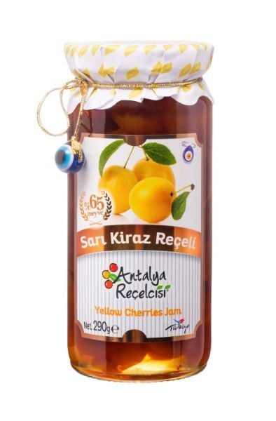 Antalya Reçelcisi Sarı Kiraz Reçeli 290g Gurme Serisi