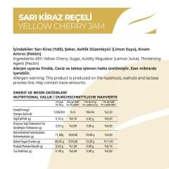 Antalya Reçelcisi Sarı Kiraz Reçeli 290g Gurme Serisi