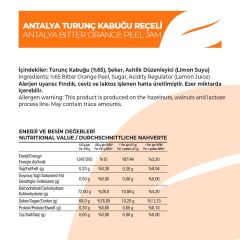 Antalya Reçelcisi Turunç Kabuğu Reçeli 290g Gurme Serisi