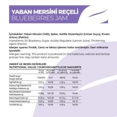 Antalya Reçelcisi Yaban Mersini Reçeli 290g Gurme Serisi