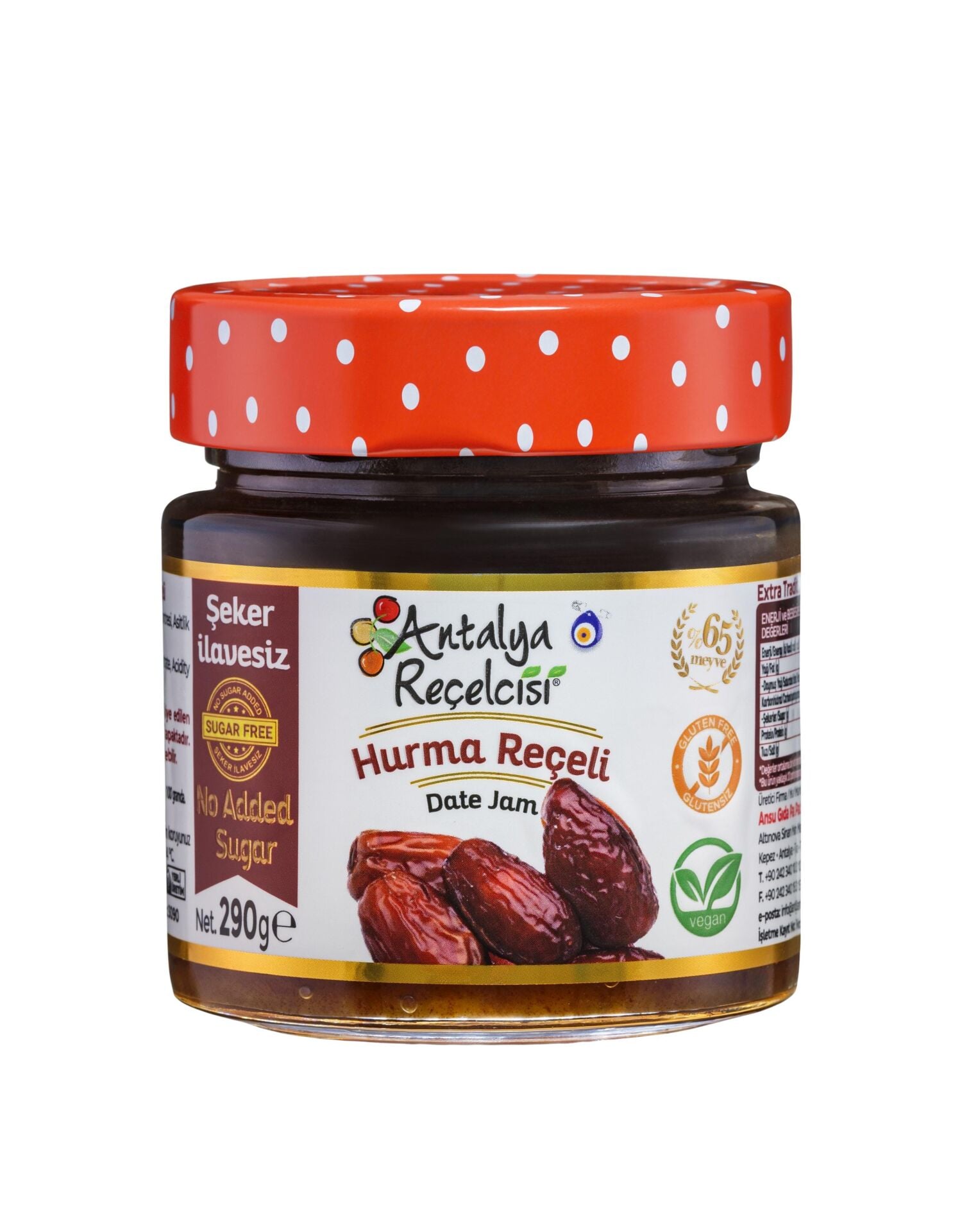 Antalya Reçelcisi Hurma Reçeli 290g Şekeri Meyveden