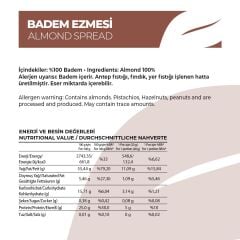 Antalya Reçelcisi 250g Badem Ezmesi | Katkısız Lezzet