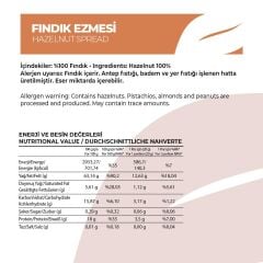 Antalya Reçelcisi 225g Fındık Ezmesi | Gerçek ve Yoğun Tat