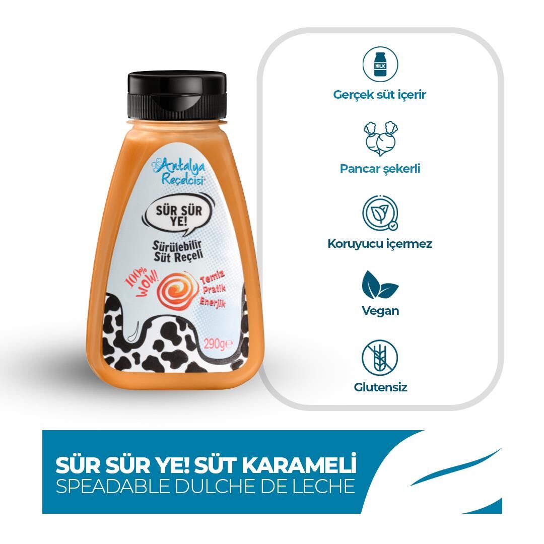 Sürülebilir Süt Karameli | Sür Sür Ye! Antalya Reçelcisi