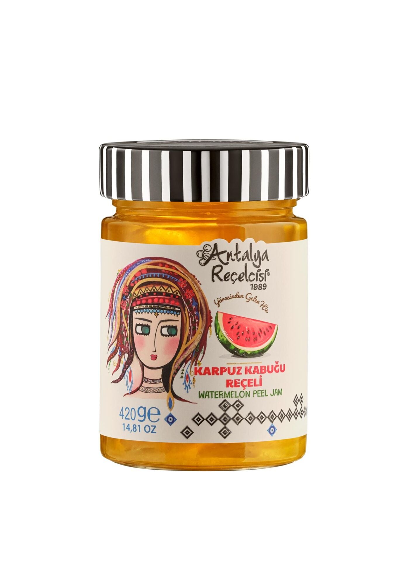 Antalya Reçelcisi Karpuz Kabuğu Reçeli 420g Yörük Seri