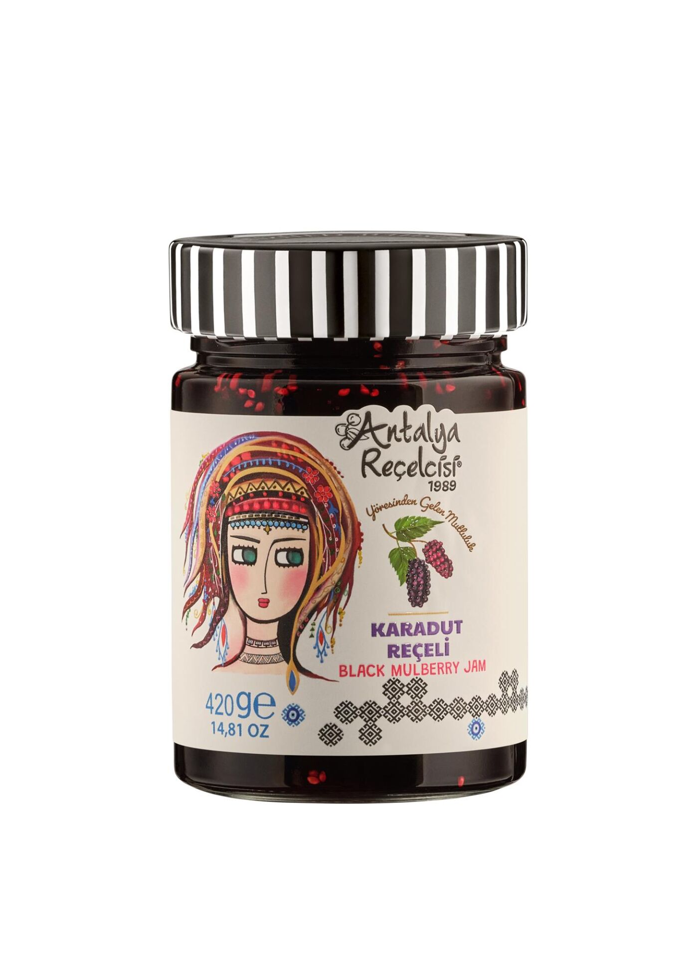 Antalya Reçelcisi Karadut Reçeli 420g Yörük Seri