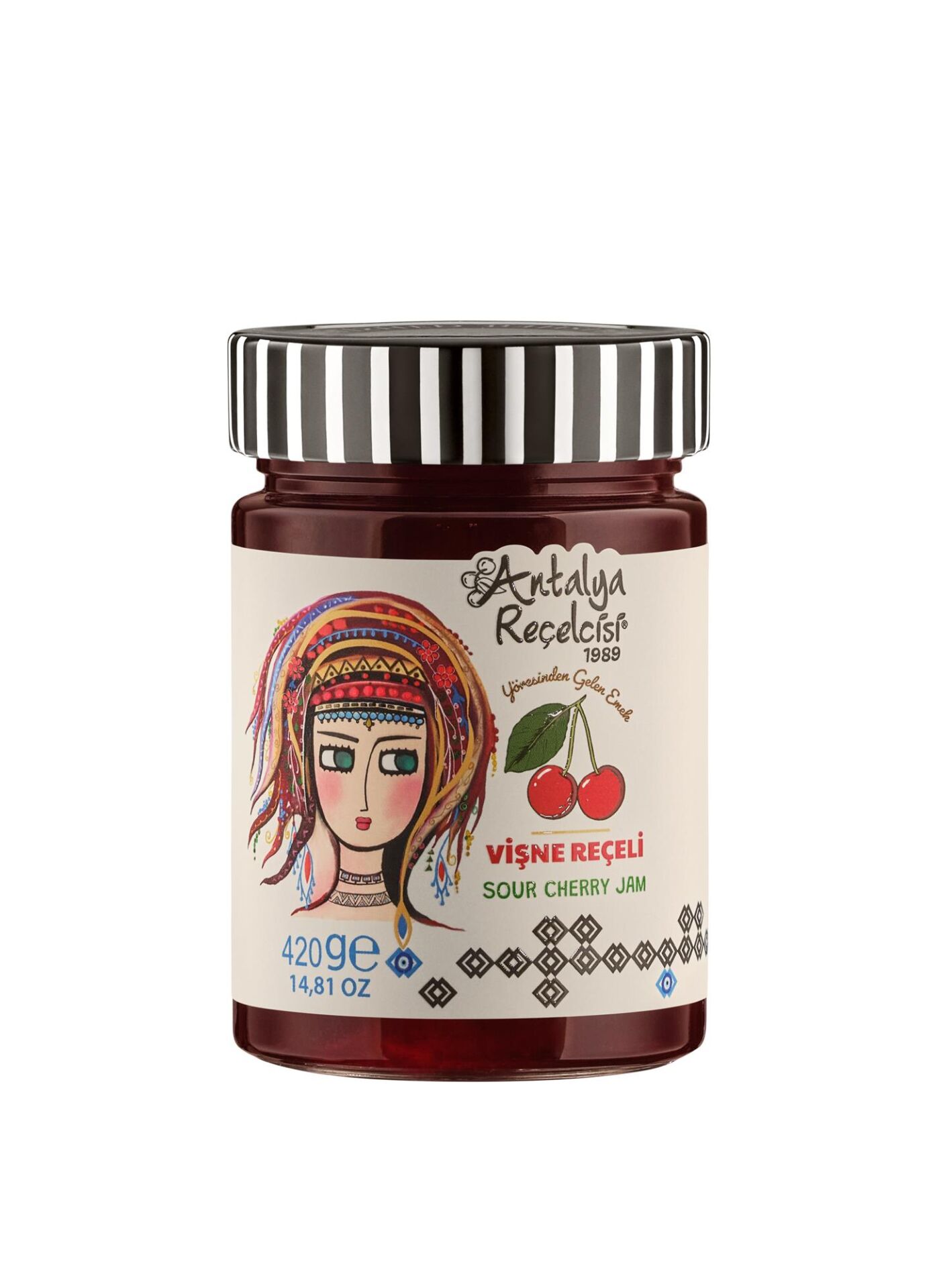 Antalya Reçelcisi Vişne Reçeli 420g Yörük Seri