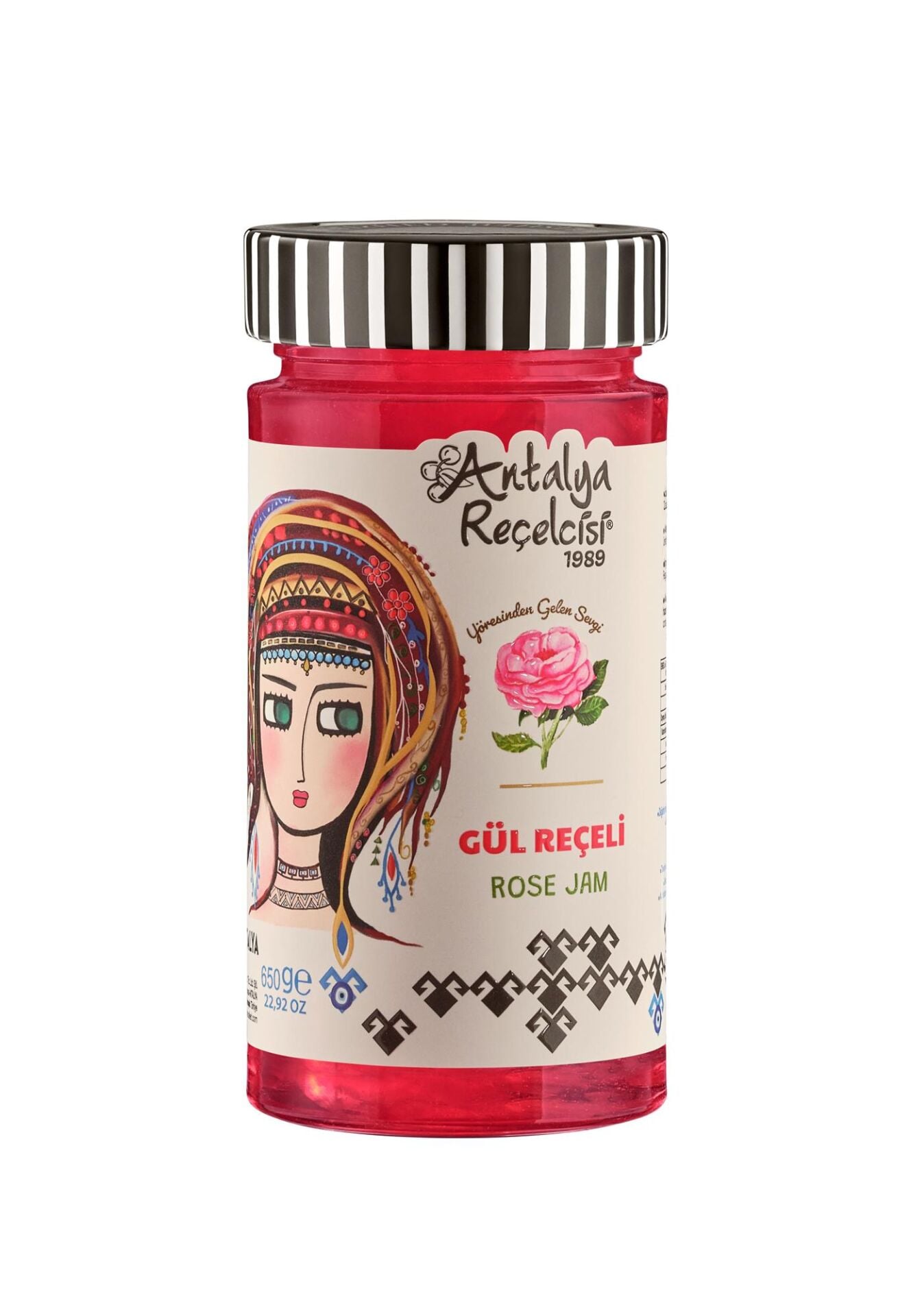 Antalya Reçelcisi Gül Reçeli 650g Yörük Seri